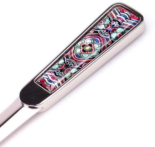 Brieföffner Perlmutt Edel Neu&OVP zum Öffnen von Umschlägen, Büromaterial, Metall, Stahl, für Handumschlag, Geschenk (Koreanische Dachmalerei)