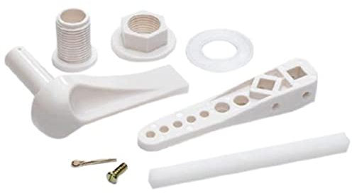 Merriway® BH01556 Low Level WC Toilet Cistern Handle Set, Plastic - White