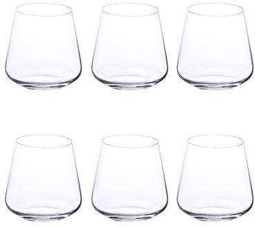 Set di 6 bicchieri/Bicchieri basso Sandra 290 ml di Bohemia cristallo