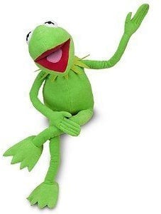 RinTalen Kermit der Frosch Plüschtier, 30,5 cm groß, Muppets Kermit Frosch Plüschtier