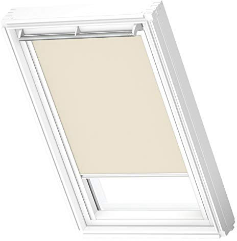 VELUX Original Roof Window Translucent Roller Blind for C02, Beige, with White Guide Rail