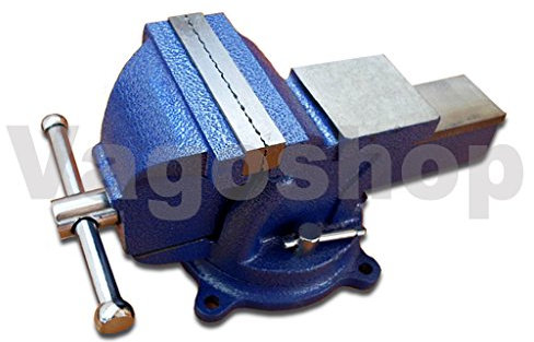 Schraubstock Parallel 150 mm 6 drehbar 360° für Werkbank Amboss Drehteller BLAU