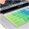 Se7enline Compatible with MacBook Pro 13 15 17 with Retina Display and MacBook Air 13 Rainbow color Unique Ultra Thin Durable Keyboard Cover Silicone Skin (Europe Layout UK Version),Rainbow