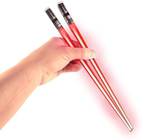 ChopSabers Lightsaber Led Light Up Chopsticks (1 Pair, Red)