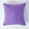 HOMESCAPES Copricuscino 30x30 cm in 100% Cotone – Fodera Decorativa con Cerniera Invisibile – Viola – Lavabile in Lavatrice