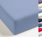 MISTRAL HOME Spannbettlaken Perkal Uni Bettlaken Laken Ägyptische Baumwolle 90x190-100x200 / 140-160x200 / 180-200x200 cm, Farbe:Soft Blue, Größe:180x200cm