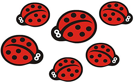 Autoaufkleber, Marienkäfer: Mini Ladybugs - 46 Stück -