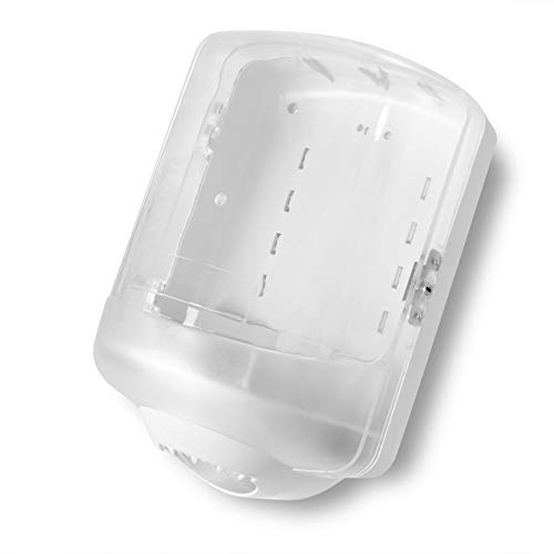 Quicky Spender für Handtuchpapierrollen, abschließbar, weiß/transparent , Rollen bis 22 cm, 1er Pack (1 x 1 Stück)
