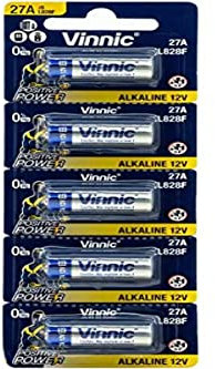 Blister di 5 Vinnic A27 alcalina 12 V