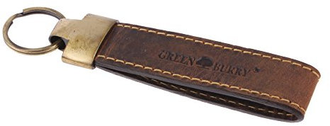 Greenburry Vintage Schlüsselanhänger Leder braun