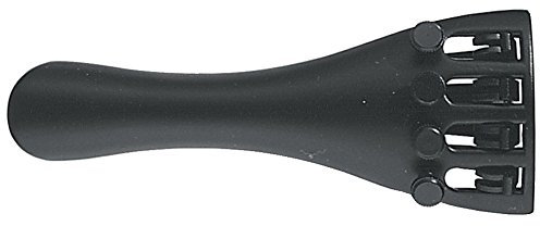 Wittner Violin Saitenhalter 4/4, 4 Feinstimmer, Feinstimmerschrauben schwarz, Leichtmetall