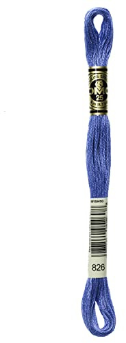 DMC 6-Strand Embroidery Cotton Floss, Medium Blue