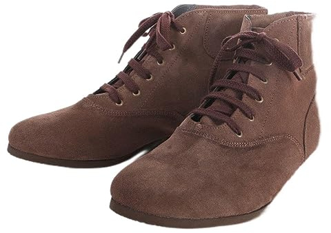 Pantoffelmann Tronchetti Unisex I Scarpe da Arrampicata DDR I Scarpe da Portare Scalzi in Pelle Scamosciata con Suola in Gomma I Scarpe da Arrampicata/per Tempo Libero Uomo e Donna