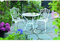 FOXCUP Bistro-Set Lugano, 3-teilig, Aluminiumguss, Weiß, Kochgeschirr-Set