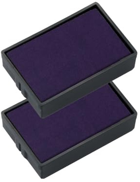 Trodat Ersatzkissen 6/4850 einfach und sauber wechselbar – Set mit 2 Stempelkissen in violett, dokumentenechte Tinte auf Wasserbasis, für die Stempel Modelle trodat Printy 4850 und 4850/L