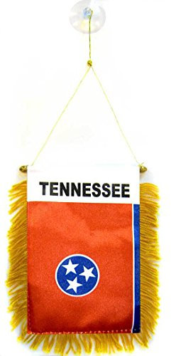 AZ FLAG - Wimpel Tennessee - 15x10 cm - Bundesstaat Tennessee Mini Flagge 10 x 15 Cm - Auto Pennant Spezielle Auto