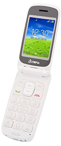 OLYMPIA Primus weiß Komfort-Mobiltelefon mit Großtasten und Farb-LC-Display 8GB Speicher