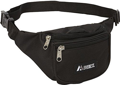 Everest Signature Waist Pack - Standard, Black, One Size