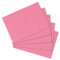 herlitz Karteikarten, DIN A6, blanko, rosa