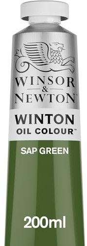 Winsor & Newton Winton - Tubo de Pintura al Óleo, 200 ML, Verde (Verde Vejiga)