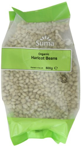Suma Organic Haricot Beans 500 g (Pack of 6)