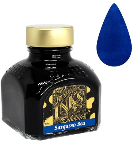 Diamine 80ml Sargasso Sea Fountain Pen Ink Bottle