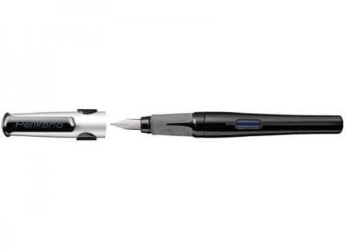 Pelikan 958850 Pelikano Füllhalter Feder M für Rechtshänder, schwarz