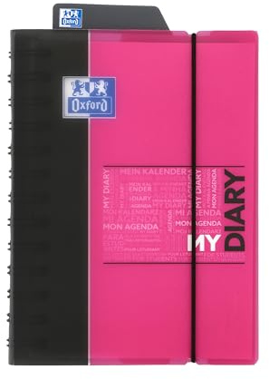 Oxford Student Schülerkalender, 2016-2017, 1 Tag pro Seite, 352 Seiten 12x18 rosa