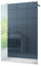 Freistehende 10 mm Duschabtrennung Düsseldorf 150 x 200 cm Klarglas mit Eckiger Haltestange/Walk-In Duschtrennwand Duschwand Dusche ESG Sicherheitsglas