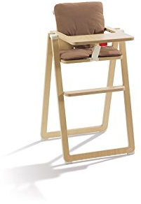 Supa GmbH Sitzkissen für Kinder Hochstuhl SUPAflat, weich, 100% Baumwolle, leicht zu reinigen, Chocolate Cake, braun 88000063