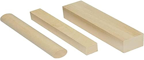 CORVUS Corvus_600566 600566 Kid at Work - Holz Schnitzholz Rund 2,5x15 cm kl.eckig 2,5x2x15 cm gr.3,5x3,5x15 cm