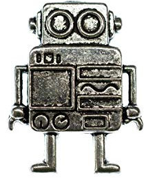 Miniblings Broche Broche Robot Roboterpin Steampunk XL - Main Bijoux à la Mode Pin I Bouton Pins