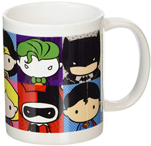 DC Comics Justice League Characters Chibi Ceramic Mug, Multi-Colour
