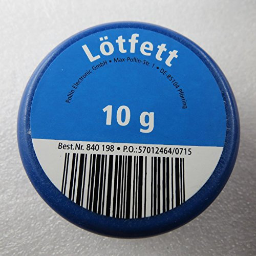 Unbekannt Lötzubehör Lötzinn Lötfett Kolophonium Lötspitzen Abstreifer Löt Zubehör Fett Lötschwamm/Art=Lötfett 10g