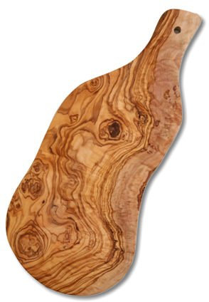 Griffbrett Naturschnitt Olivenholz ca. 40 x 18 cm