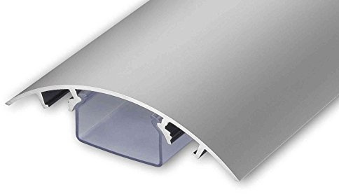 ALUNOVO TV Design Aluminium Kabelkanal silbermatt eloxiert 30cm | verschiedene Längen