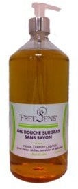 Freesens Gel Douche Surgras aux Fleurs de Coton - 1 litre