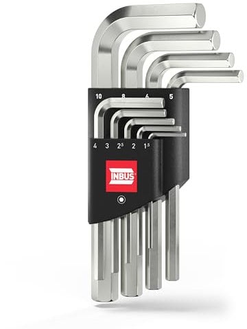 INBUS® 70150 Winkelschraubendreher Set 9tlg, 1.5–10mm — Made in Germany