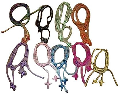 Decenario Set di 100 braccialetti portafortuna per bambini, colori assortiti