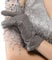 Nappaglo Damen klassische Lederhandschuhe Touchscreen Italienisches Lammfell Winter Warm Reines Kaschmir-Futter Handschuhe (S (Umfang der Handfläche:16.5-17.8cm), Grau(Non-Touchscreen))