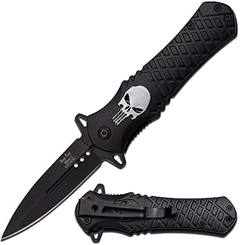 tac-force usa Couteau Pliant Scorpion karambit Tete de Mort Punisher