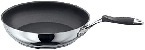 Stellar James Martin Stainless Steel Non-Stick Frying pan 26cm, Induction Ready, Oven Safe, Dishwasher Safe - 10 Year Non-Stick Warranty