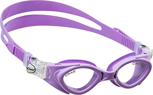 Cressi Cangrejo Kid Gafas – Gafas de natación (Lila Marco/Lente Transparente)