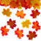 Kids B Crafty 100pcs Autumn Leaves - Mixed Colour Faux Leaves for Fall Decor, Crafts, Card Making, Thanksgiving, and Autumn Theme Rooms