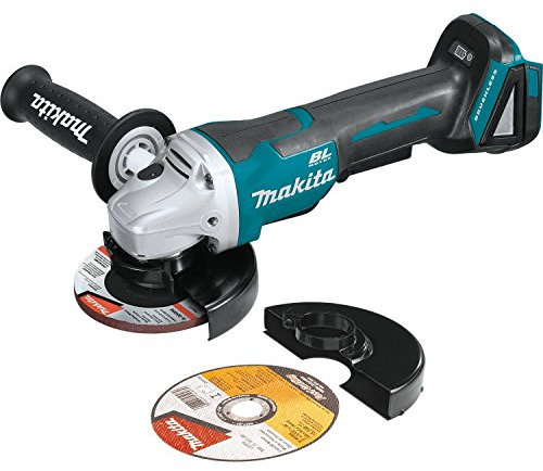 Makita XAG11Z 18V LXT Lithium-Ion Brushless Cordless 4-1/2”/ 5 Paddle Switch Cut-Off/Angle Grinder, with Electric Brake, Tool Only