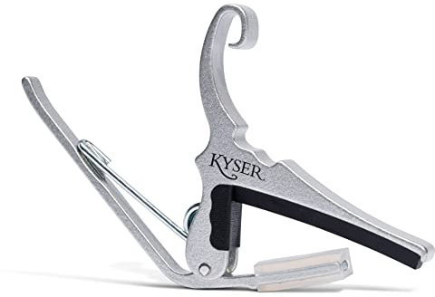 Kyser Schnellwechsel-Kapodaster für 6-saitige akustikgitarren, Silber, KG6S