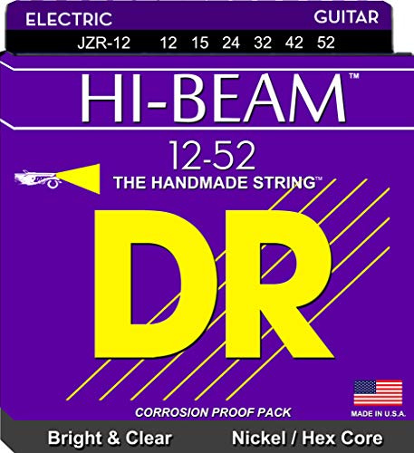 DR Strings JZR12 12-52 Jazz Set Handmade Hi-Beam Coated Electric Strings