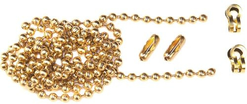 Faithfull CHBALLPB1 Polished Brass Ball Chain Kit