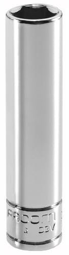 FACOM Douille 1/4 Longue 6 Pans Métrique Diamètre 14 mm Longueur 5 cm Profil OGV Convient à un Usage Professionnel en Matériau Durable de Qualité R.14LA