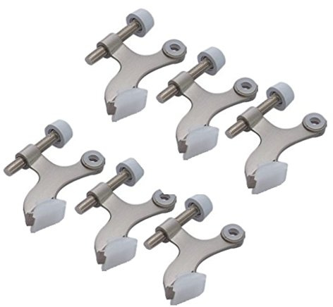 Better Home 6 x Satin Nickel Door Stops Easy to Install